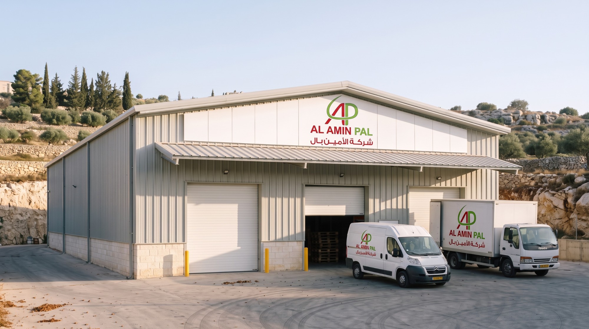Al Amin Pal distribution logistics fleet in Palestine